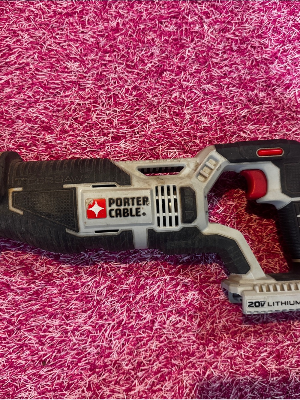 20V Lithium Cordless Reciprocating Saw in White and Black (tool only)